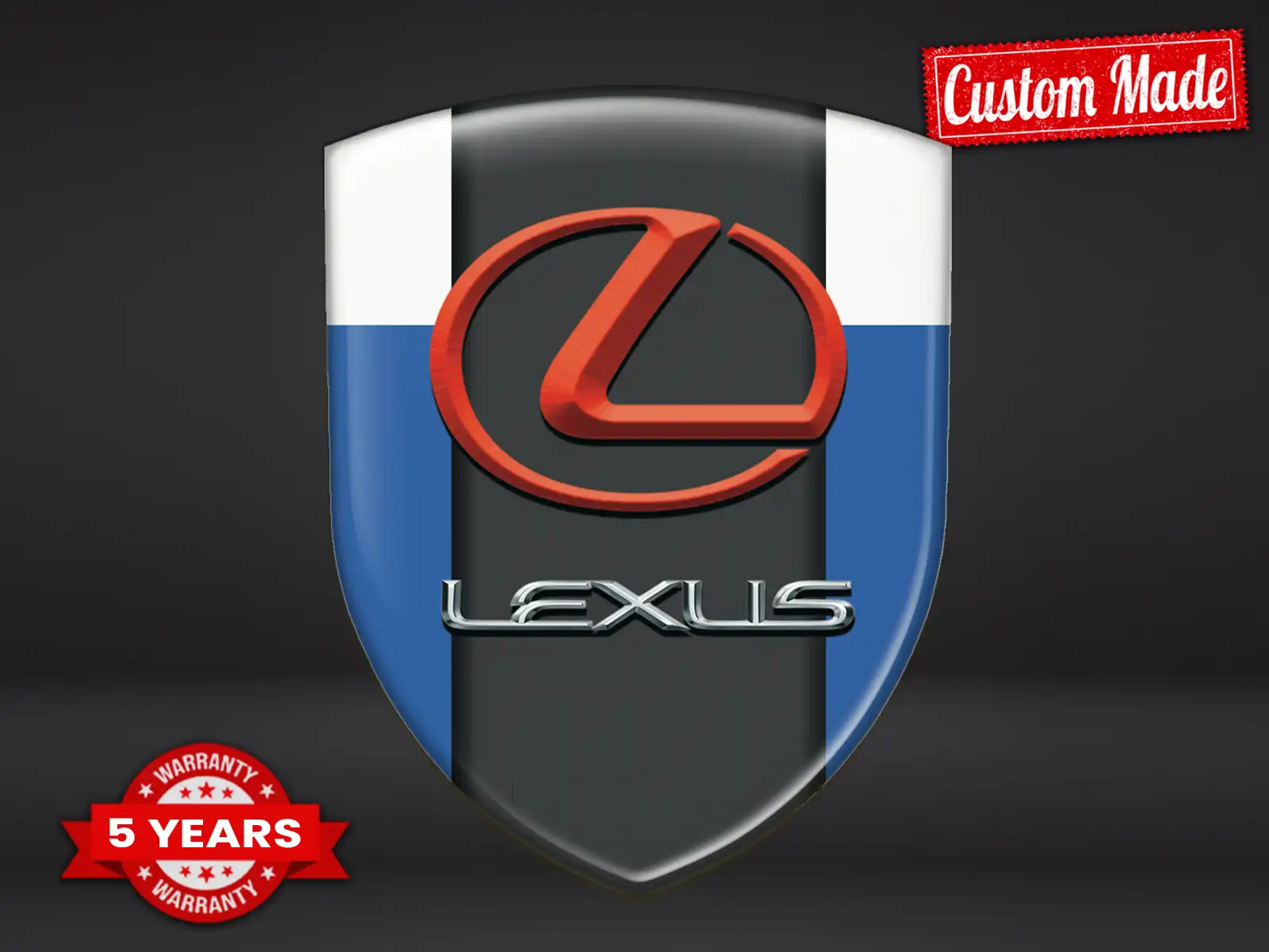 Lexus Fensteraufkleber Premium Stern Hochwertig Auto